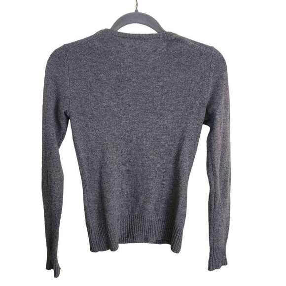 Cashmere Addiction Gray 100% Cashmere Crewneck Sweater Size XS - Picture 4 of 6
